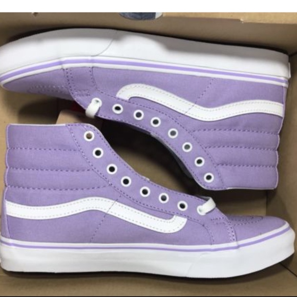 lavender vans sk8 hi